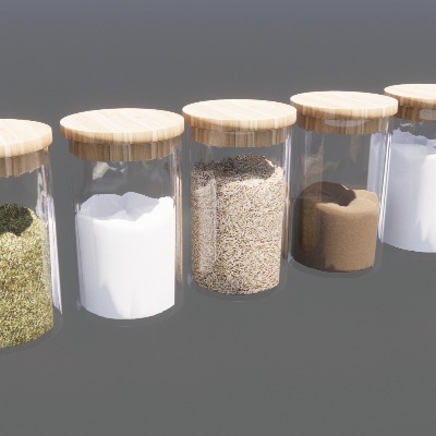  现代调料瓶su模型下载 