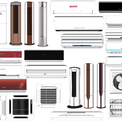  现代空调su模型下载 