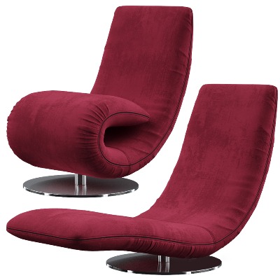  现代创意躺椅su模型下载 