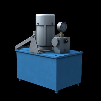  现代标准试压站工业设备su模型下载 