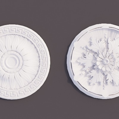  欧式雕花构件su模型下载 