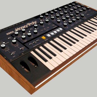  现代电子琴乐器su模型下载 