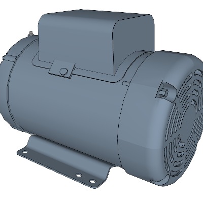  现代电动发动机su模型下载 