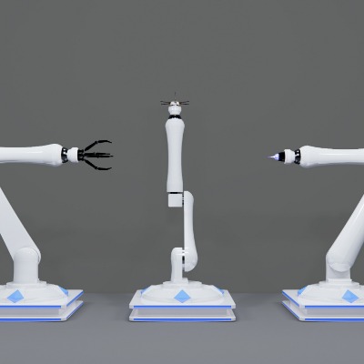  现代工业设备机械臂su模型下载 