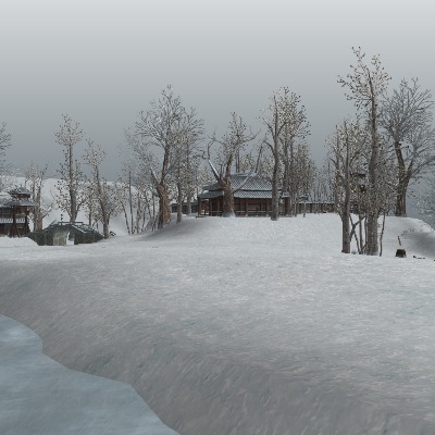  中式古建民居su模型下载 