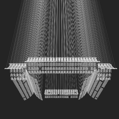  新中式屋檐装饰灯su模型下载 