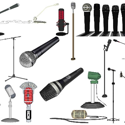  现代话筒麦克风su模型下载 