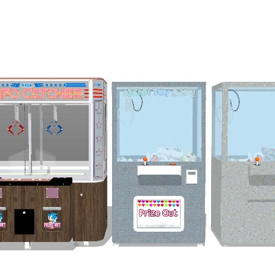  抓娃娃机 游戏机su模型下载 