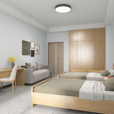  现代教师宿舍su模型下载 