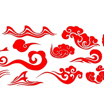  新中式祥云雕花su模型下载 