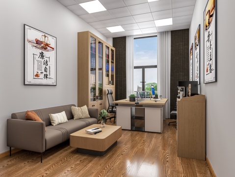  执行员办公室3d模型 