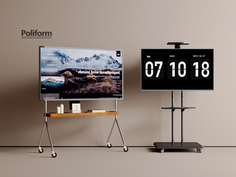  电视 移动电视 电视架子3d模型 