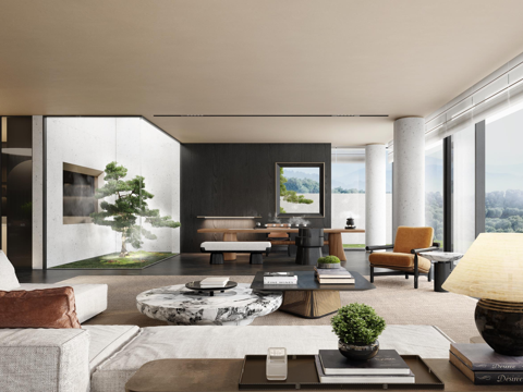  轻奢别墅 样板间 最新全套施工图 效果图合集cad施工图 