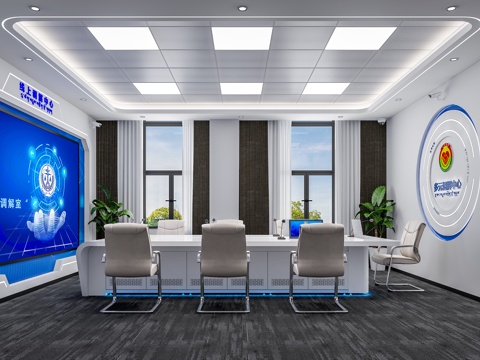  多元调解室3d模型 