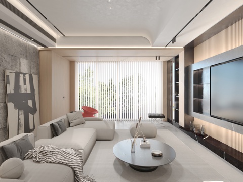  轻奢大平层 样板间 最新全套施工图 效果图合集cad施工图 