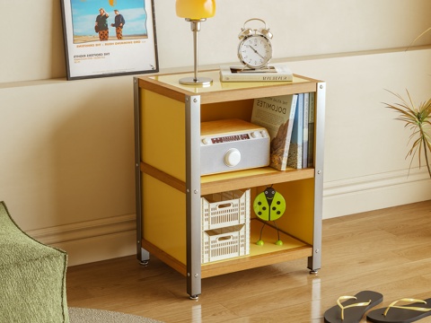  包豪斯床头柜 边柜 植物柜 边几 摆件3d模型 