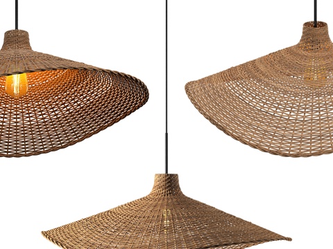  卡莉编织吊灯3d模型 