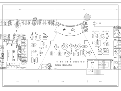 800平音乐酒吧 最新平面施工图合集cad施工图