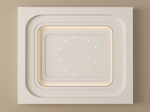  现代天花吊顶 装饰吊顶3d模型 