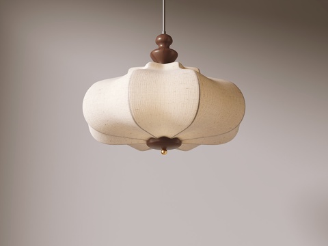 中古风吊灯su模型