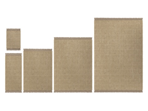  现代简约地毯 地毯 简约地毯 客厅地毯 毛绒地毯 方形地毯3d模型 