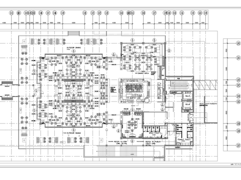  特色中餐厅 最新全套施工图合集cad施工图 