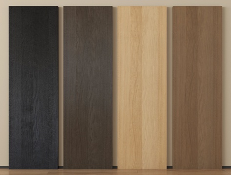 现代护墙板 木饰面护墙板 墙饰板 木饰面背景墙su模型