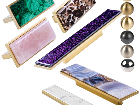  现代简约门把手 门把手 把手3d模型 