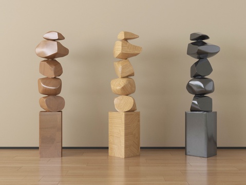  现代艺术雕塑 装饰摆件3d模型 