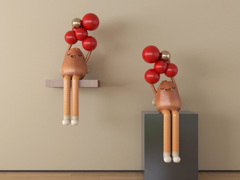  现代雕塑摆件3d模型 