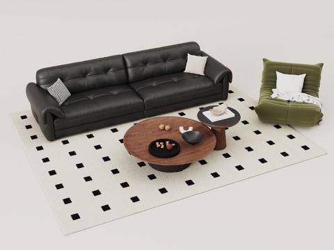  法式沙发 中古沙发3d模型 