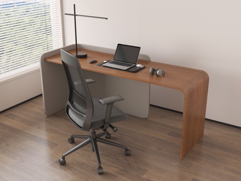  现代书桌椅 办公桌椅 电脑桌椅3d模型 