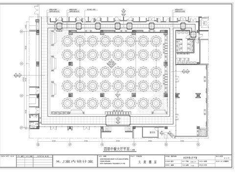  高档中餐厅 最新全套施工图合集cad施工图 