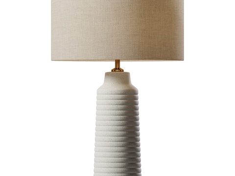  米哈尔陶瓷台灯3d模型 