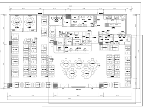  900平中餐厅 最新全套施工图合集cad施工图 