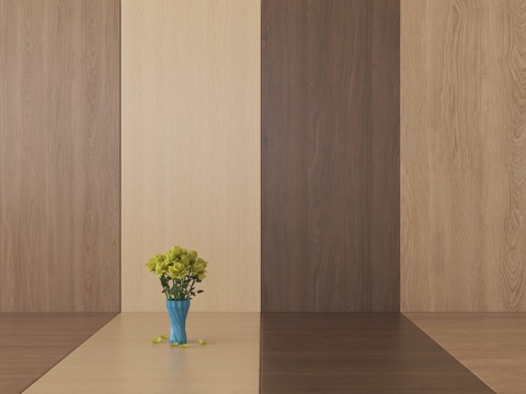 现代护墙板 木饰面护墙板 墙饰板 木饰面背景墙su模型