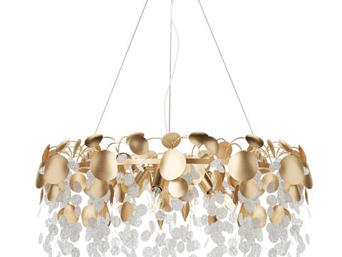  现代简约轻奢吊灯 吊灯 简约吊灯 餐厅吊灯 玻璃吊灯 灯3d模型 