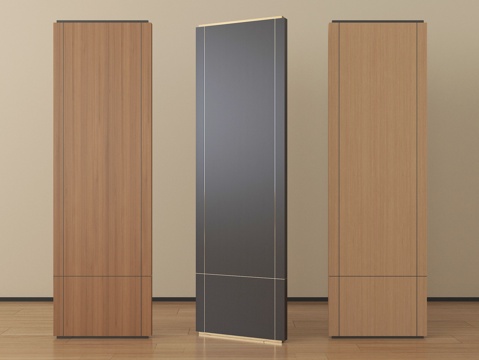 现代屏风隔断su模型