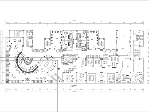 音乐西餐厅 最新平面施工图合集cad施工图