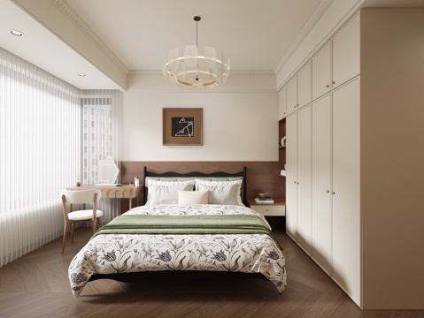  中古风卧室3d模型 