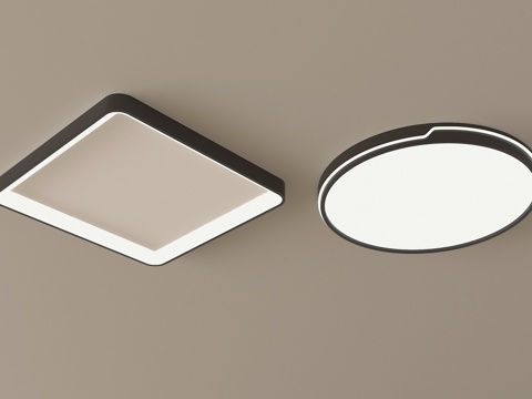  现代简约吸顶灯 客厅吸顶灯3d模型 