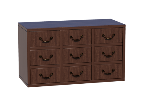  中古边柜装饰柜储物柜su模型 