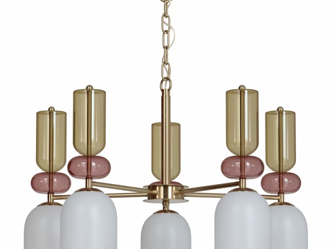  悬挂式枝形吊灯 Gillian 4589 5 和 52353d模型 