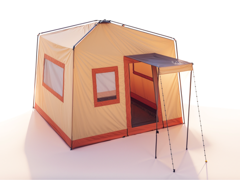 帐篷su模型