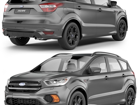  福特翼虎ST Line 2018款3d模型 