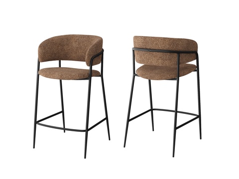  高脚椅子3d模型 