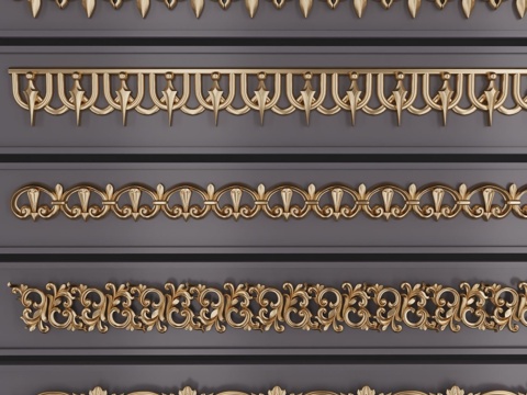  Trim Ornament 130 3D model3d模型 