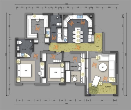 家装平面图cadcad施工图