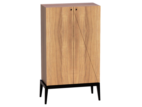 现代边柜装饰柜储物柜su模型