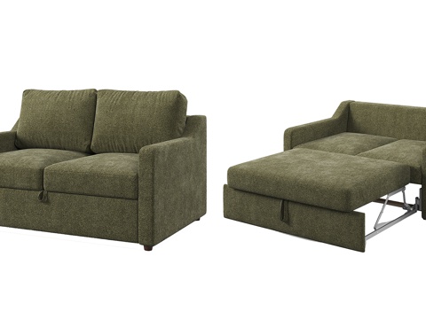  双人沙发床3d模型 